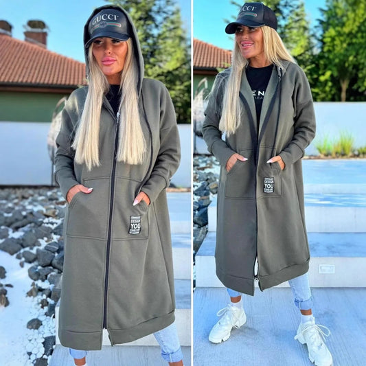 Women’s Casual Hooded Fleece Jacket