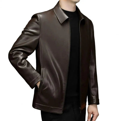 Urban Edge Faux Leather Zip Jacket
