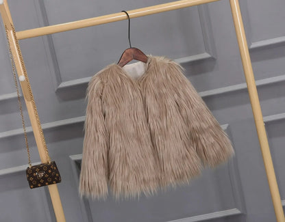 Cozy Pelt Faux Fur Button Coat