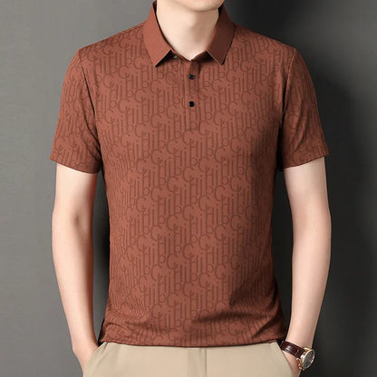 Printed Business Casual Polo