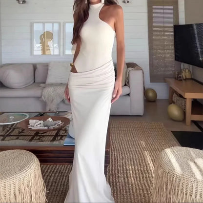 Scoop Neck Beach Maxi Dress