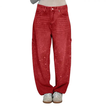 Glimmer High Waist Wide Leg Jeans