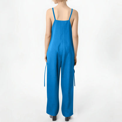 Effortless Charm V-Neck Jumpsuit