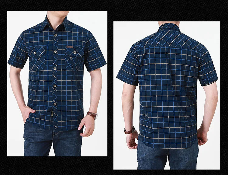 GridForm Cotton Checkered Work Shirt