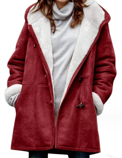 Casual Solid Quilted Hooded Coat