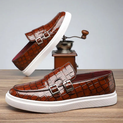 Alligator Monk Strap Dress Shoes