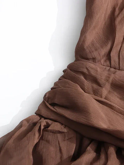 Midnight Metal Elegance Maxi Dress