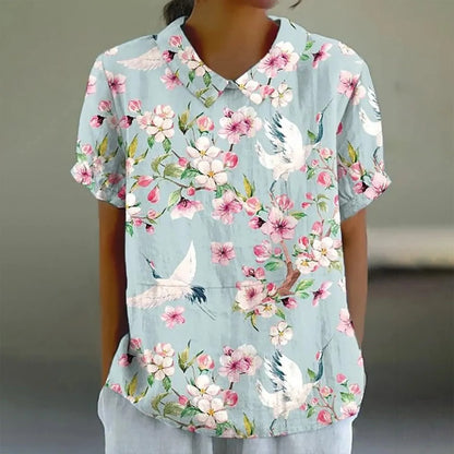 Artistic Flower Vintage Tee