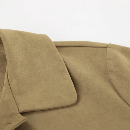 Lapel Pocket Short Jacket