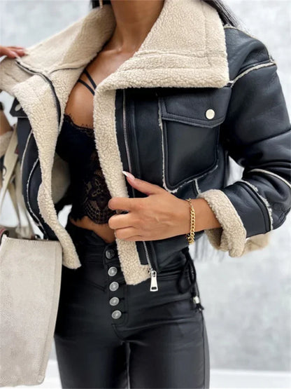 Gothic Zipper Crop Jacket