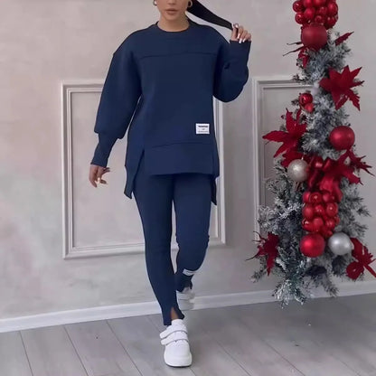 Casual Two Piece Hoodie Sweat Set