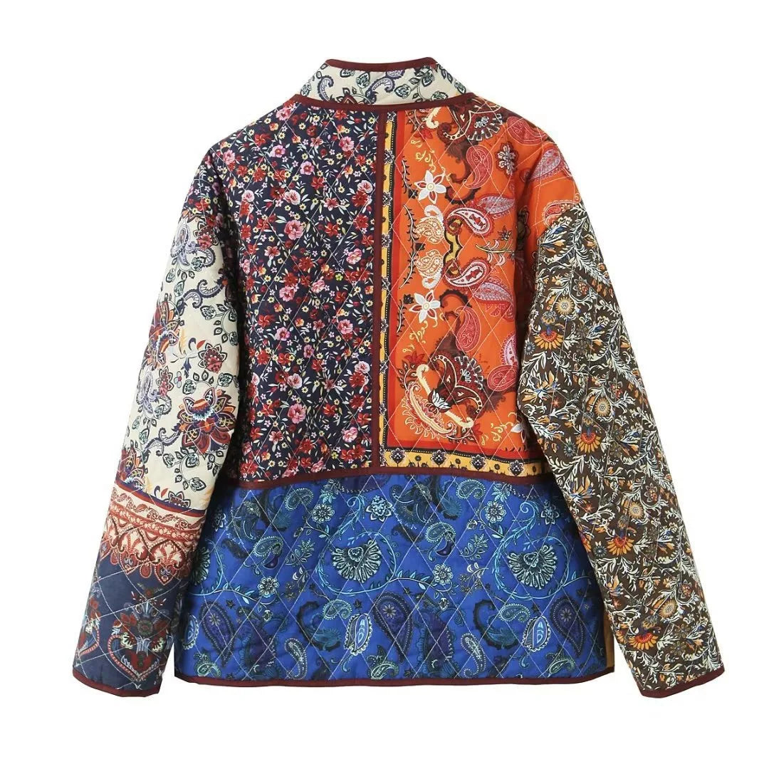 Blossom Muse Patchwork Cotton Jacket
