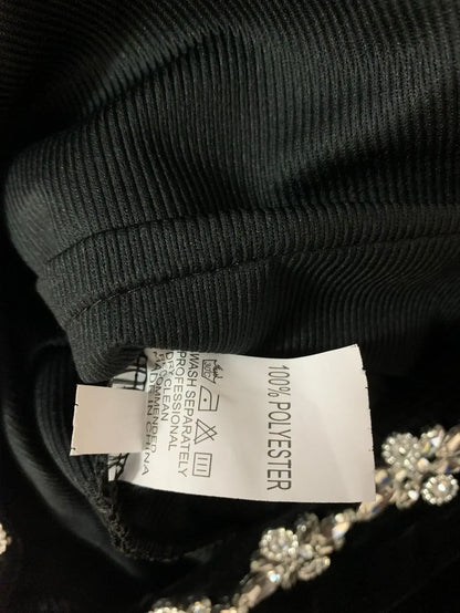 Black Velour Flare Jumpsuit