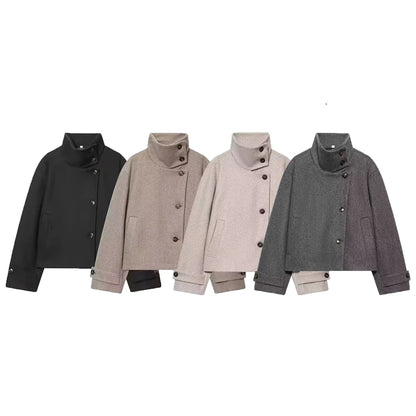 Women's Loose Winter Stand Collar Coat