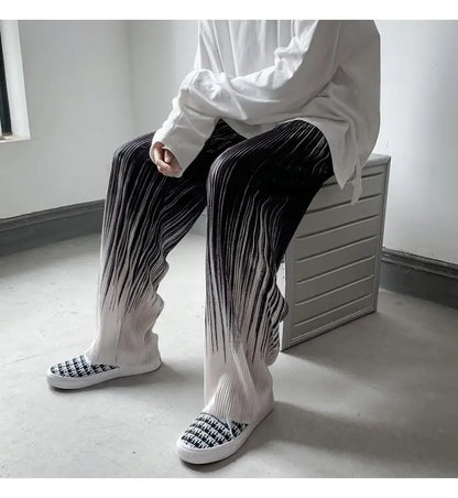 Silken Flow Harajuku Wide Leg Pants