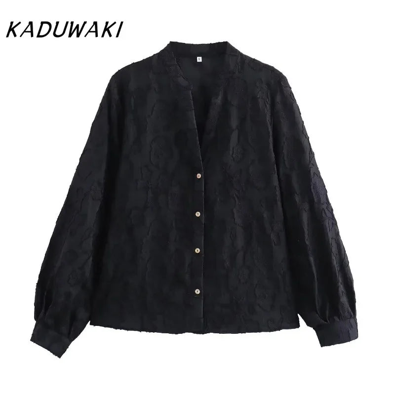 Elegant Floral V-Neck Summer Top