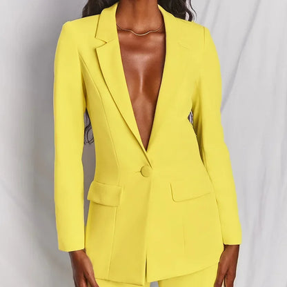 Elegant Long Sleeve Suit & Pants Set