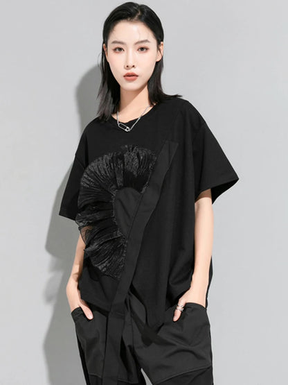 Ruffle Charm Loose Tee