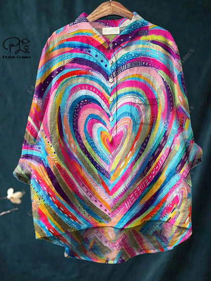 Retro Bloom 3D Floral Tube Shirt