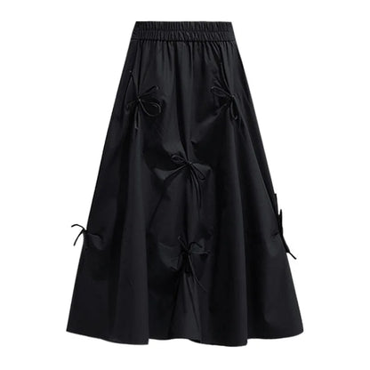 Korean Charm Lace-Up Pleated Skirt