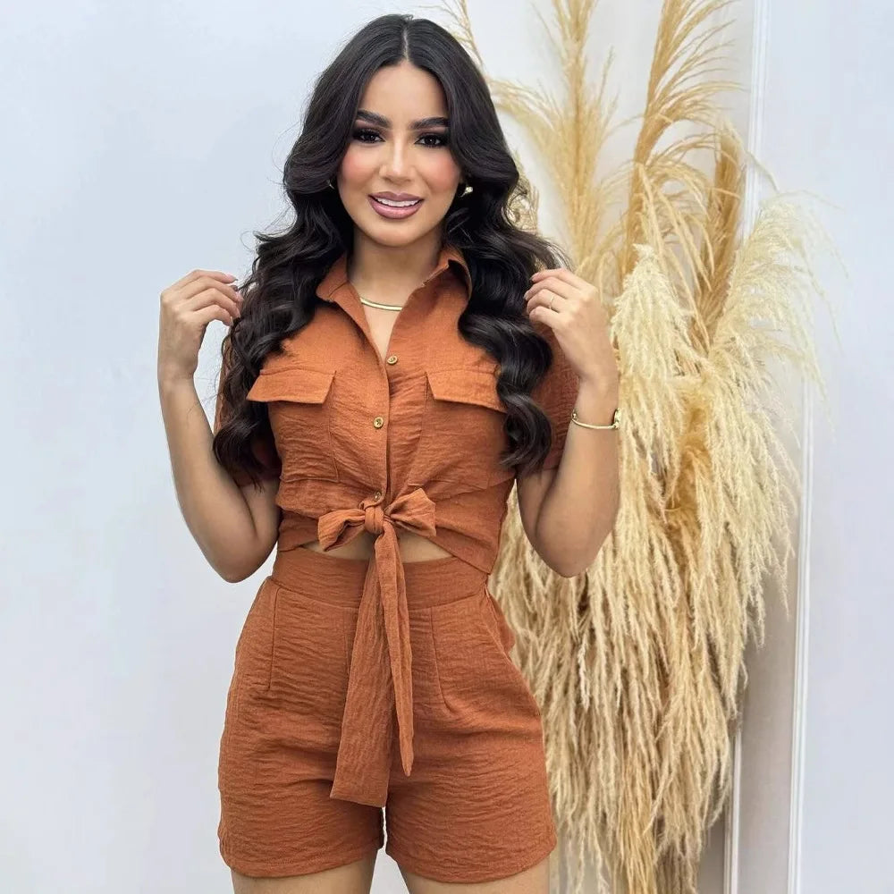 Summer Pocket Shorts Set