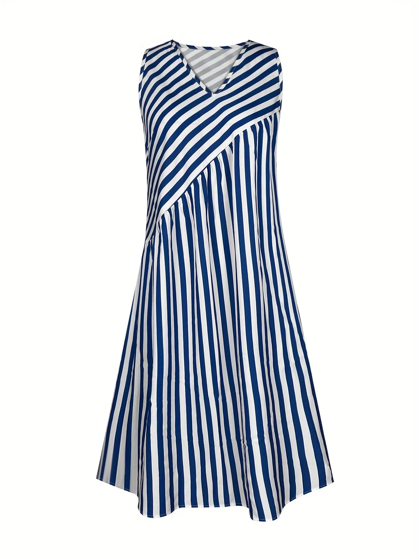 Chic Summer Casual Loose Stripe Dress