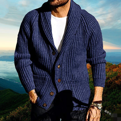 Men’s Slim Fit Knitted Cardigan Sweater