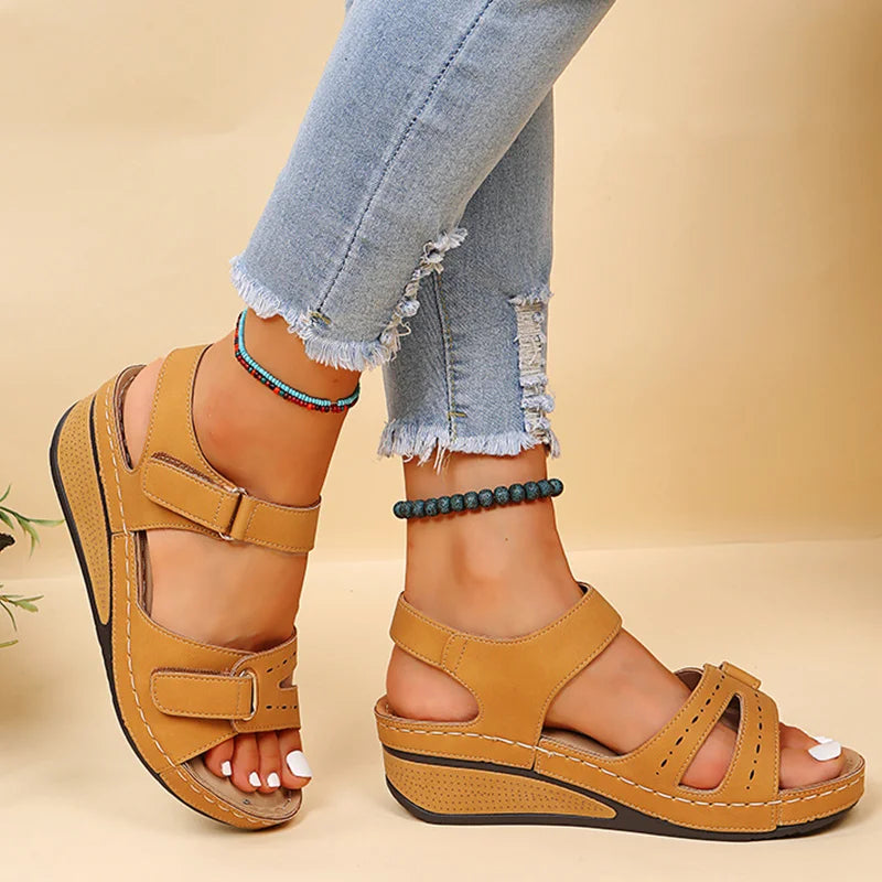 Soft Stride Wedge Sandals