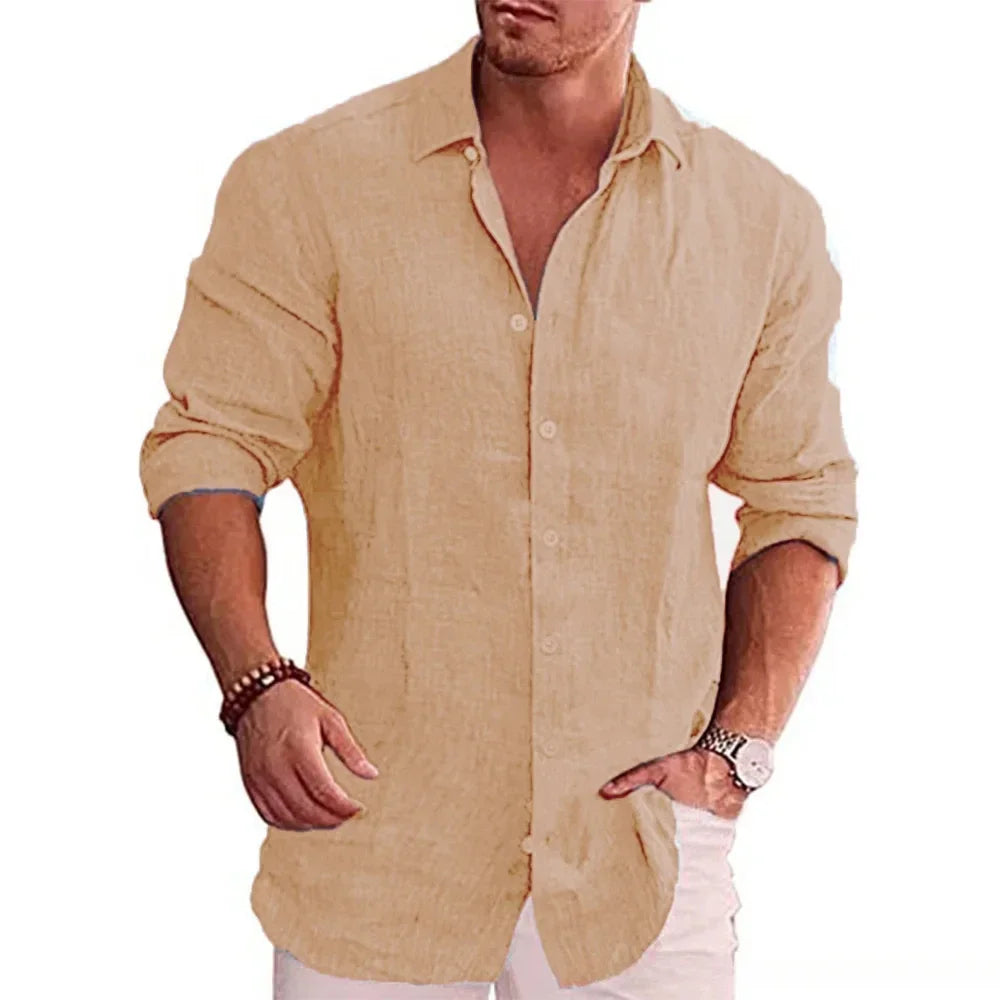 Men's Cotton Linen Shirt