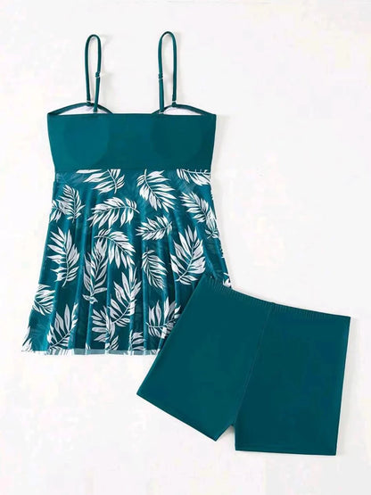 Wave Luxe Printed Tankini Swim Set