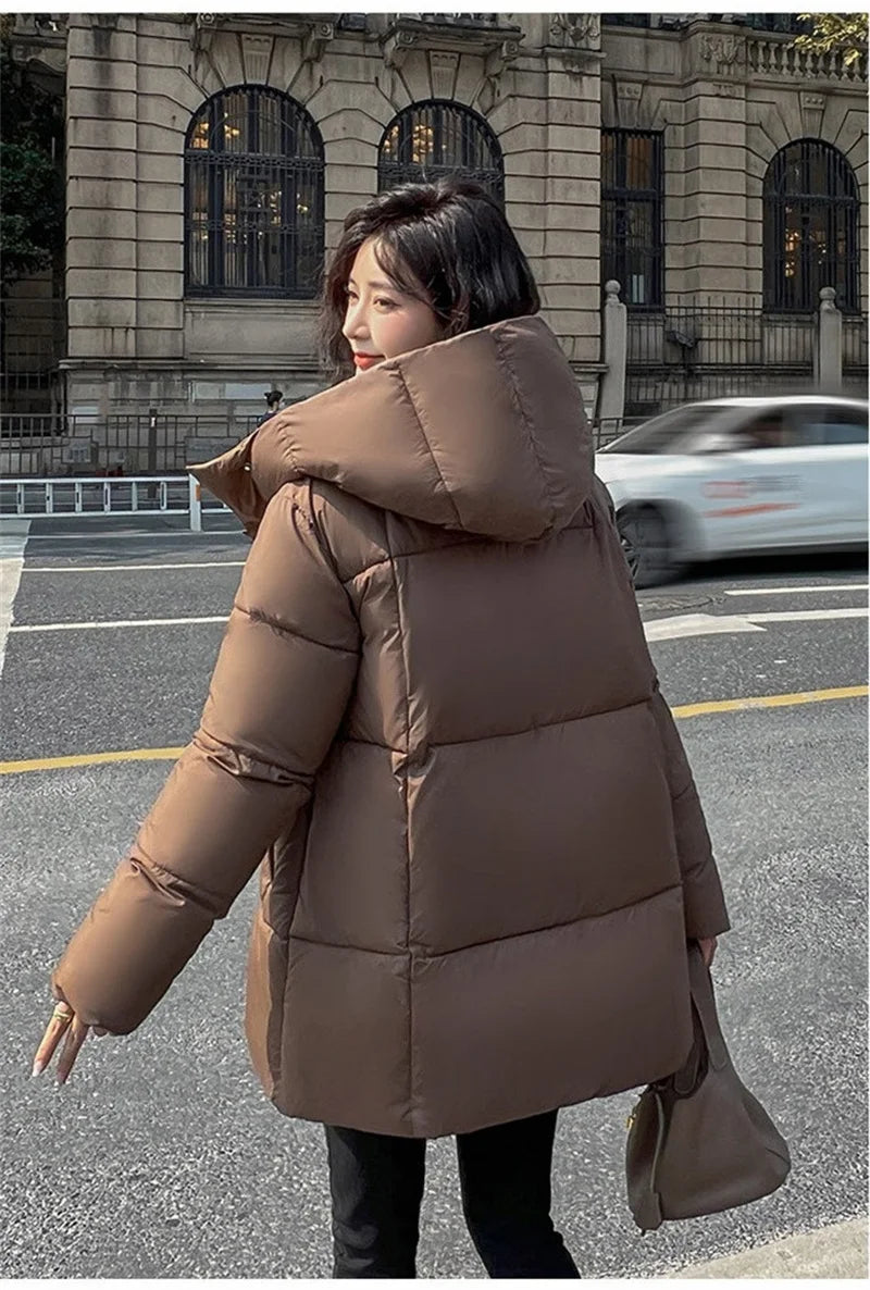 Cozy Hood Loose Winter Cotton Parka