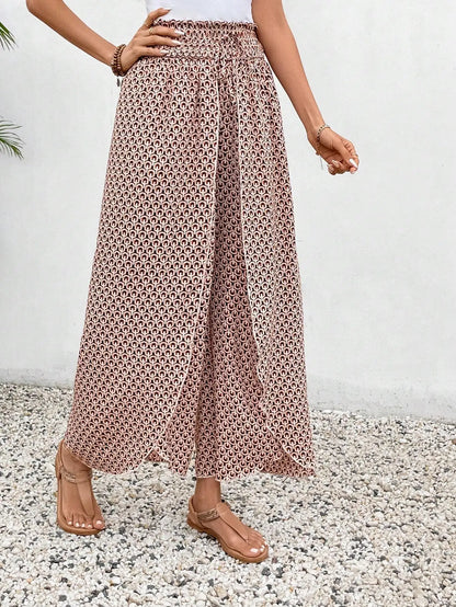 Petal Whisper Wide Leg Pants