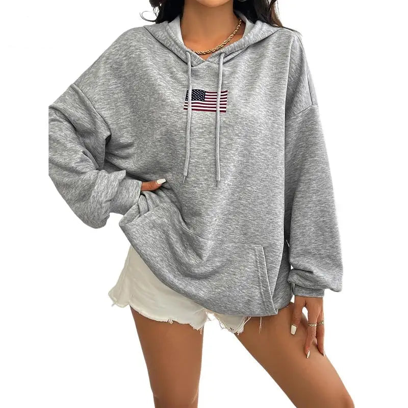 Urban Drift Flag Print Hoodie