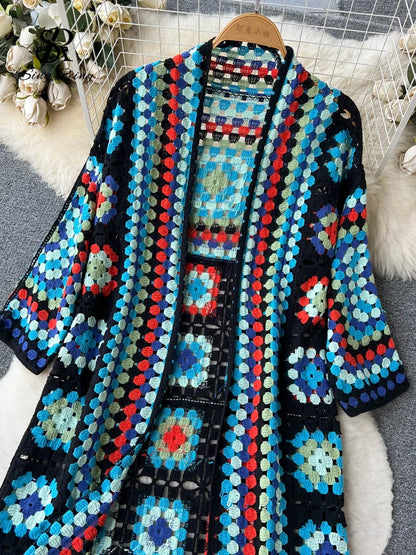 Vintage Bloom Floral Knit Cardigan