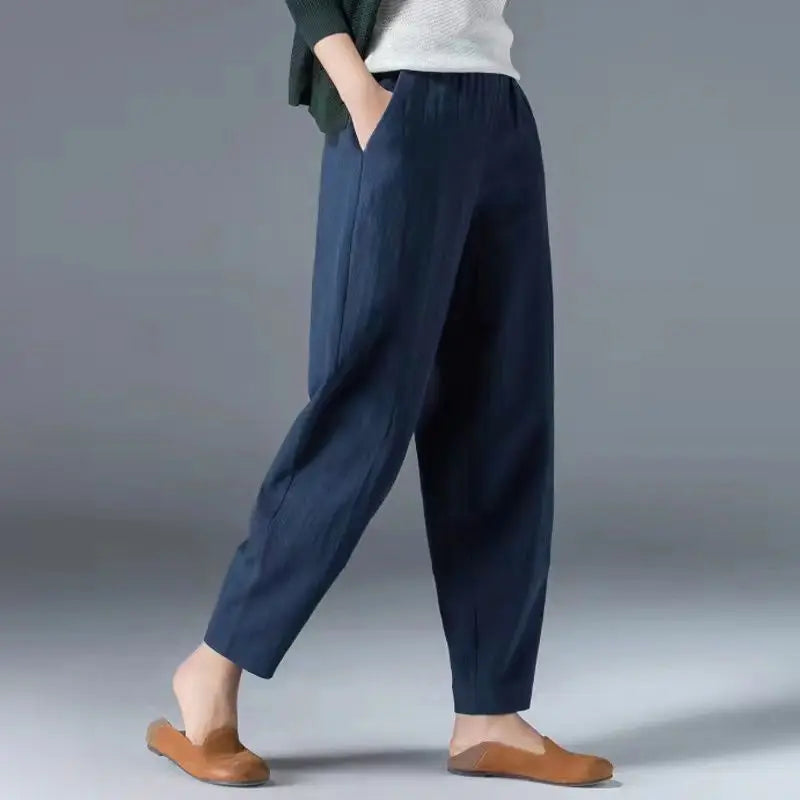 Breezy Ease Cotton Harem Pants