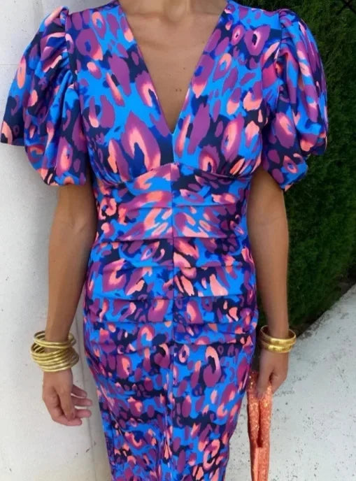 Sultry Elegance V-Neck Gown