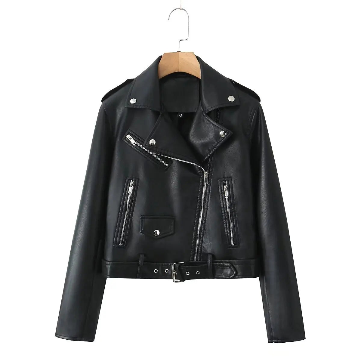 Chic Rider Short PU Leather Jacket