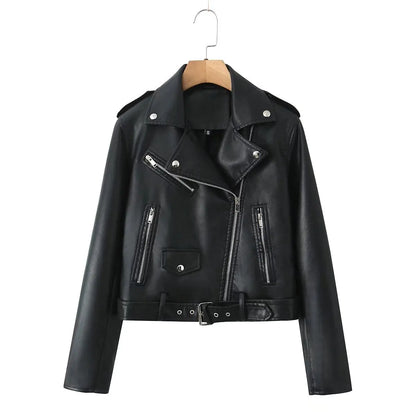 Chic Rider Short PU Leather Jacket