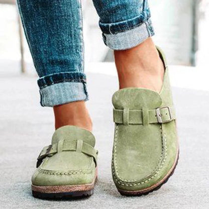 Plus Size Suede Mules