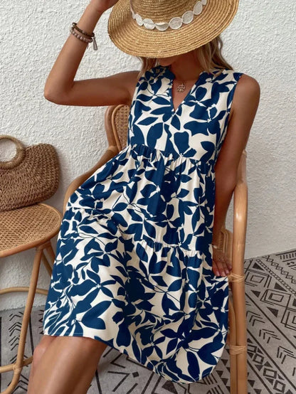Boho Bliss Ruffle Mini Dress