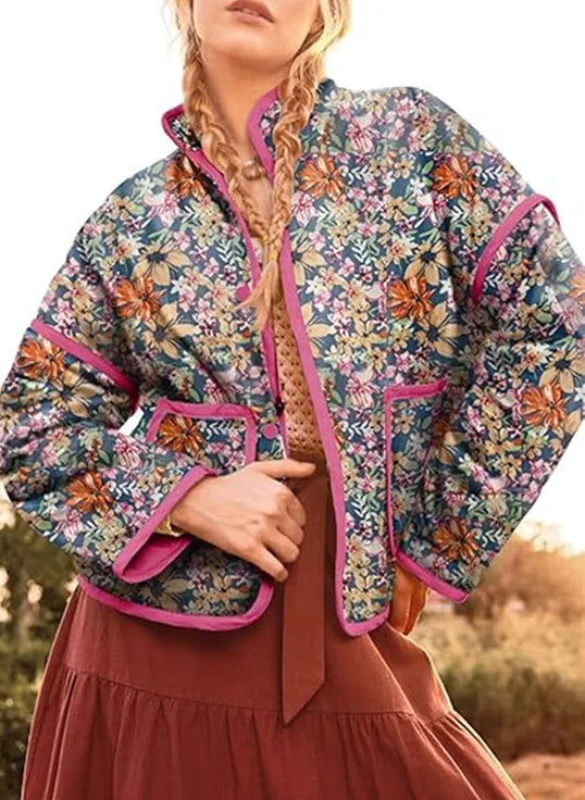 Boho Blossom Padded Jacket