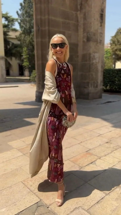 Boho Elegance Two-Piece Dress Set