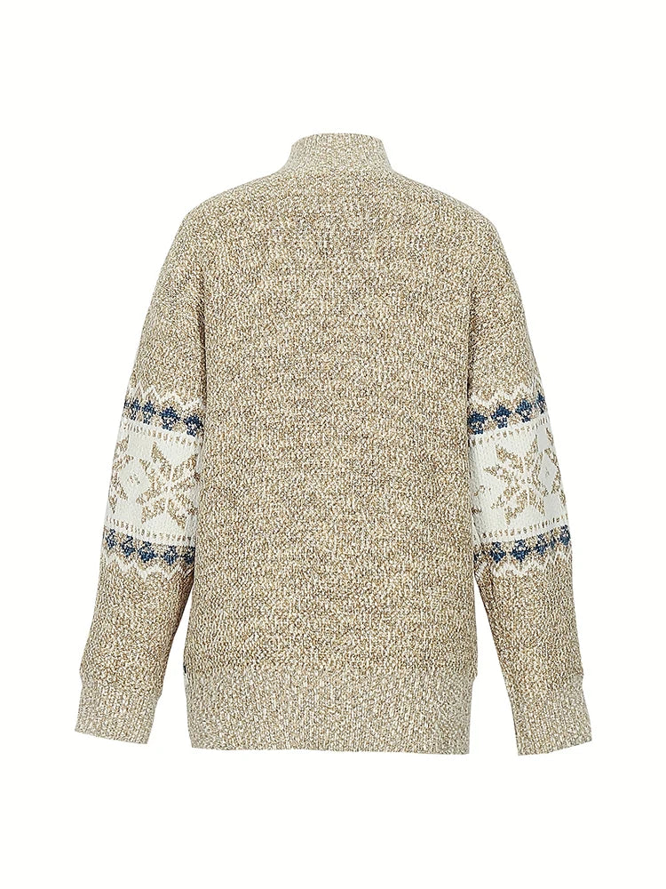 Cozy Charm High Collar Pullover