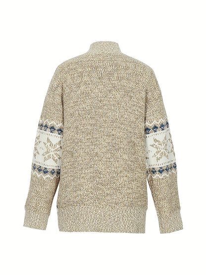 Cozy Charm High Collar Pullover