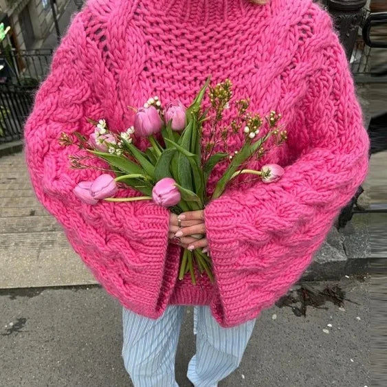 Twist Loom Chunky Knit Pullover Sweater