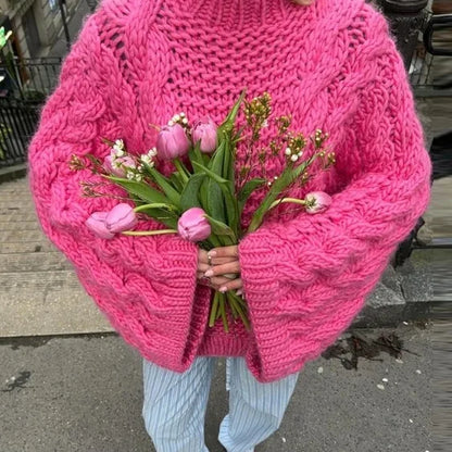 Twist Loom Chunky Knit Pullover Sweater