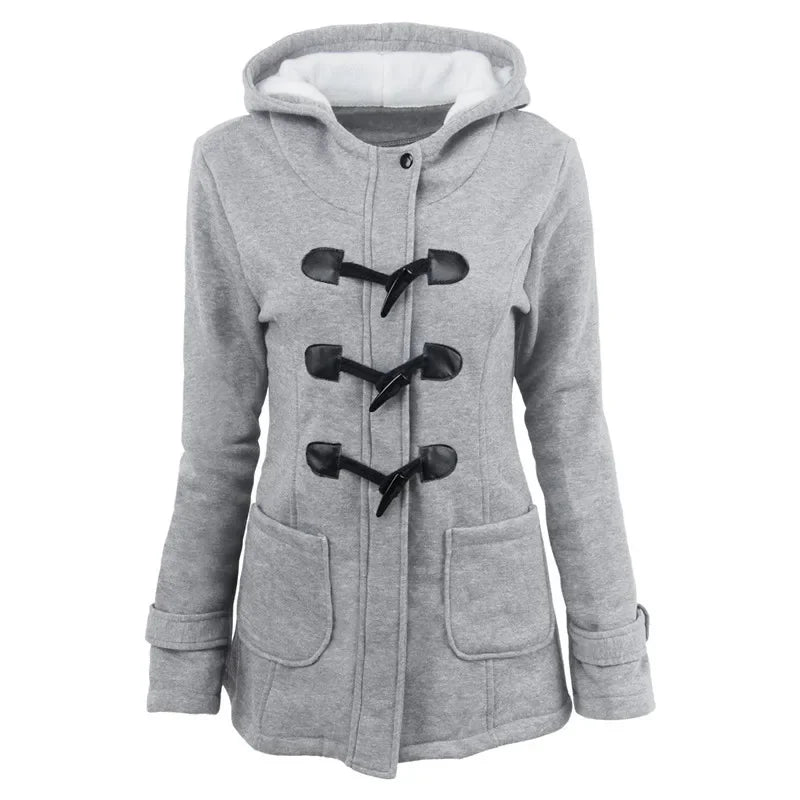 Hooded Zip Up Overcoat
