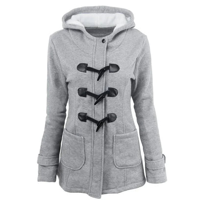 Hooded Zip Up Overcoat