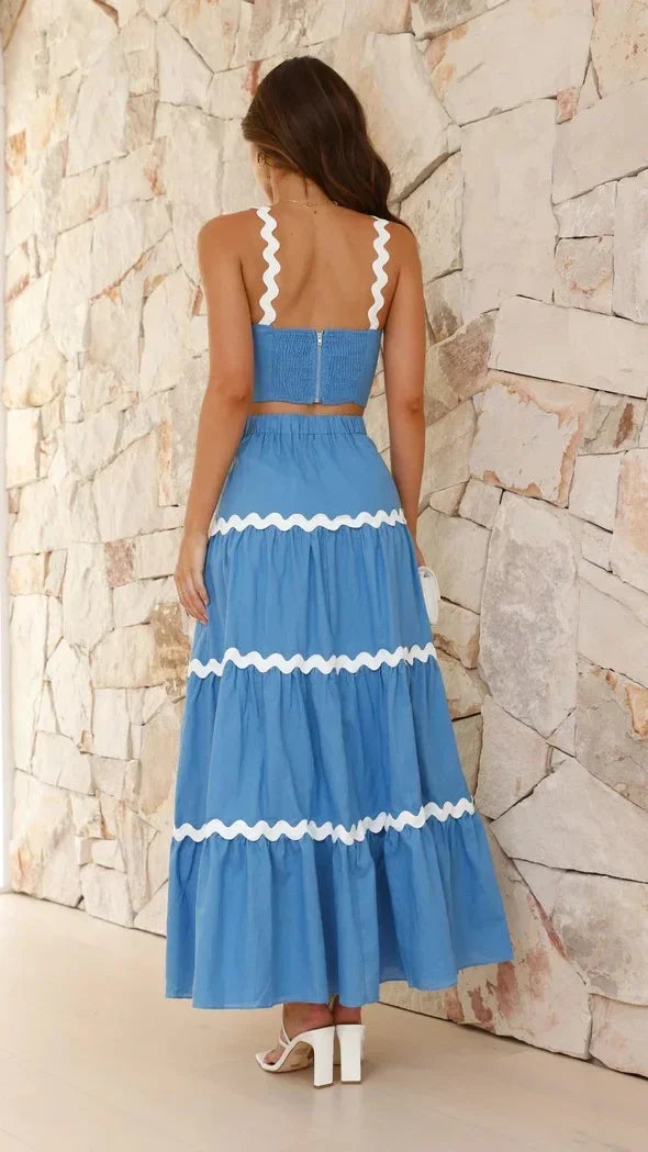 Wave Allure Strapless Dress
