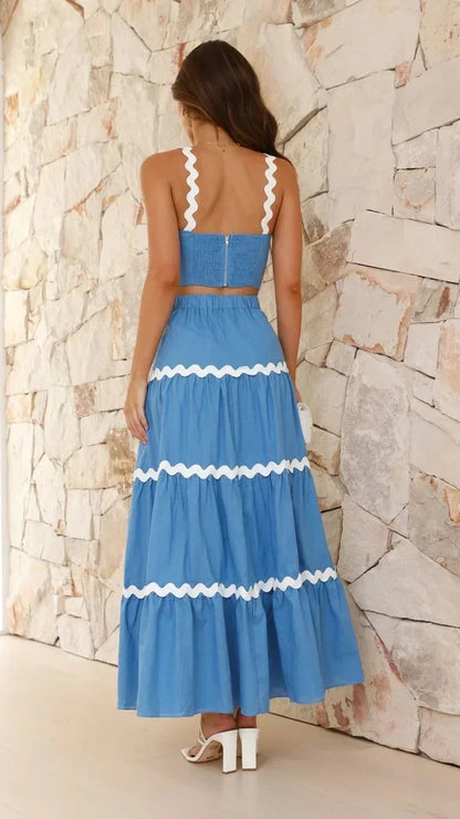 Wave Allure Strapless Dress